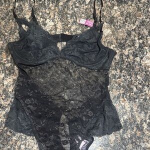 Adore Me Black Lace Chemise